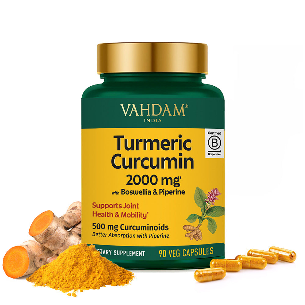 Turmeric Curcumin 2000mg Capsules with Boswellia – VAHDAM®