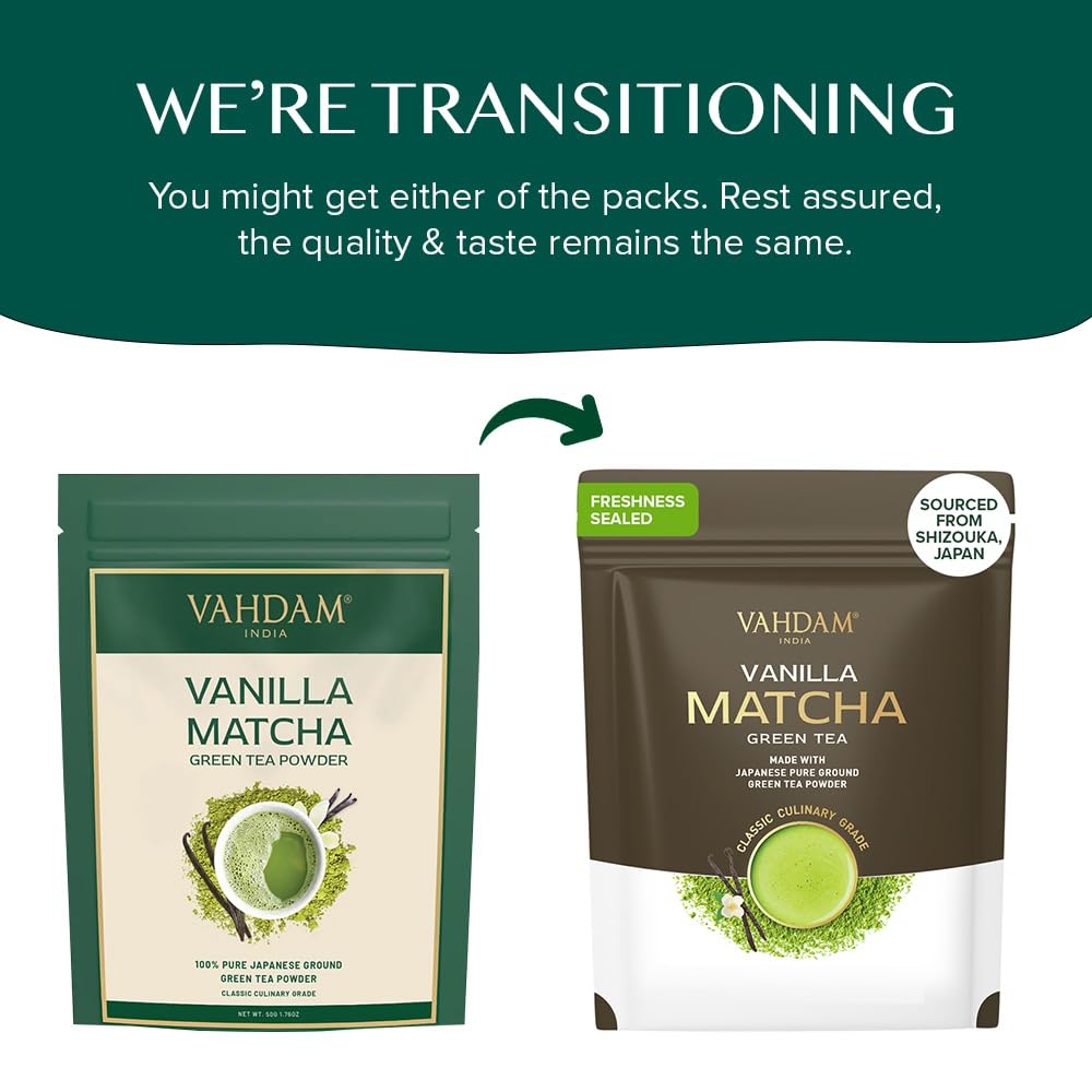 Vanilla Matcha Green Tea Powder, 1.76 oz