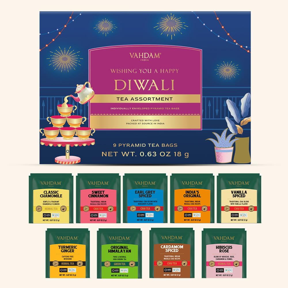 Diwali Gift Box 2024 - 9 Unique Festive Tea Flavors