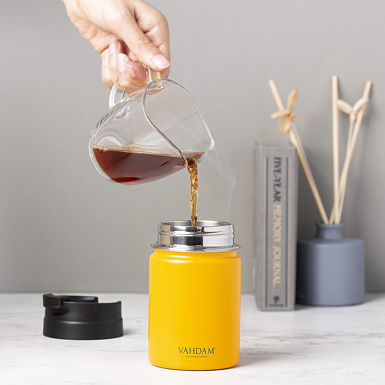 Vitality Flip Bottle Insulated (Yellow), Image 5