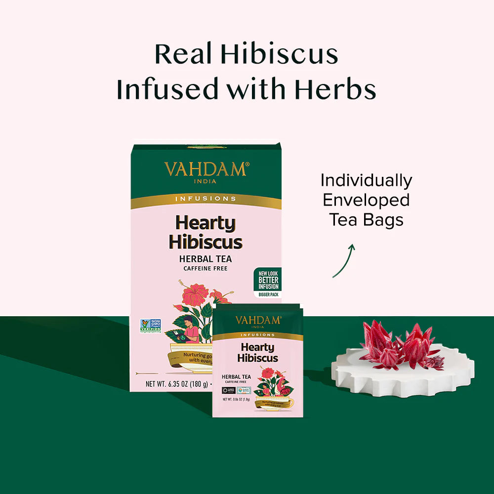 Hearty Hibiscus Herbal Tea 100 Count