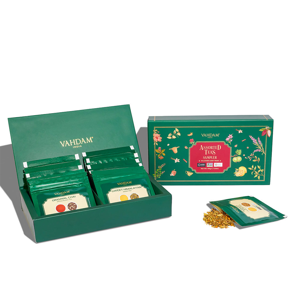 Assorted Tea Loose Leaf Sampler, 10 Teas