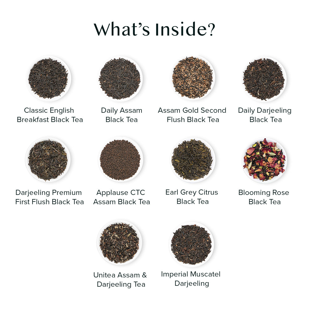 Black Tea Loose Leaf Sampler, 10 Teas