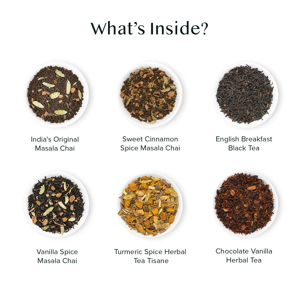 Glow, Tea Gift Set, 6 Teas