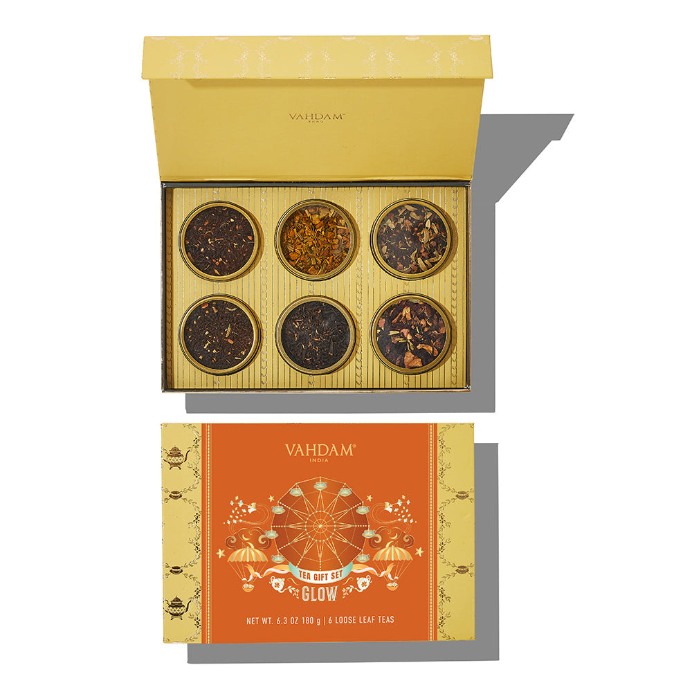 Glow, Tea Gift Set, 6 Teas