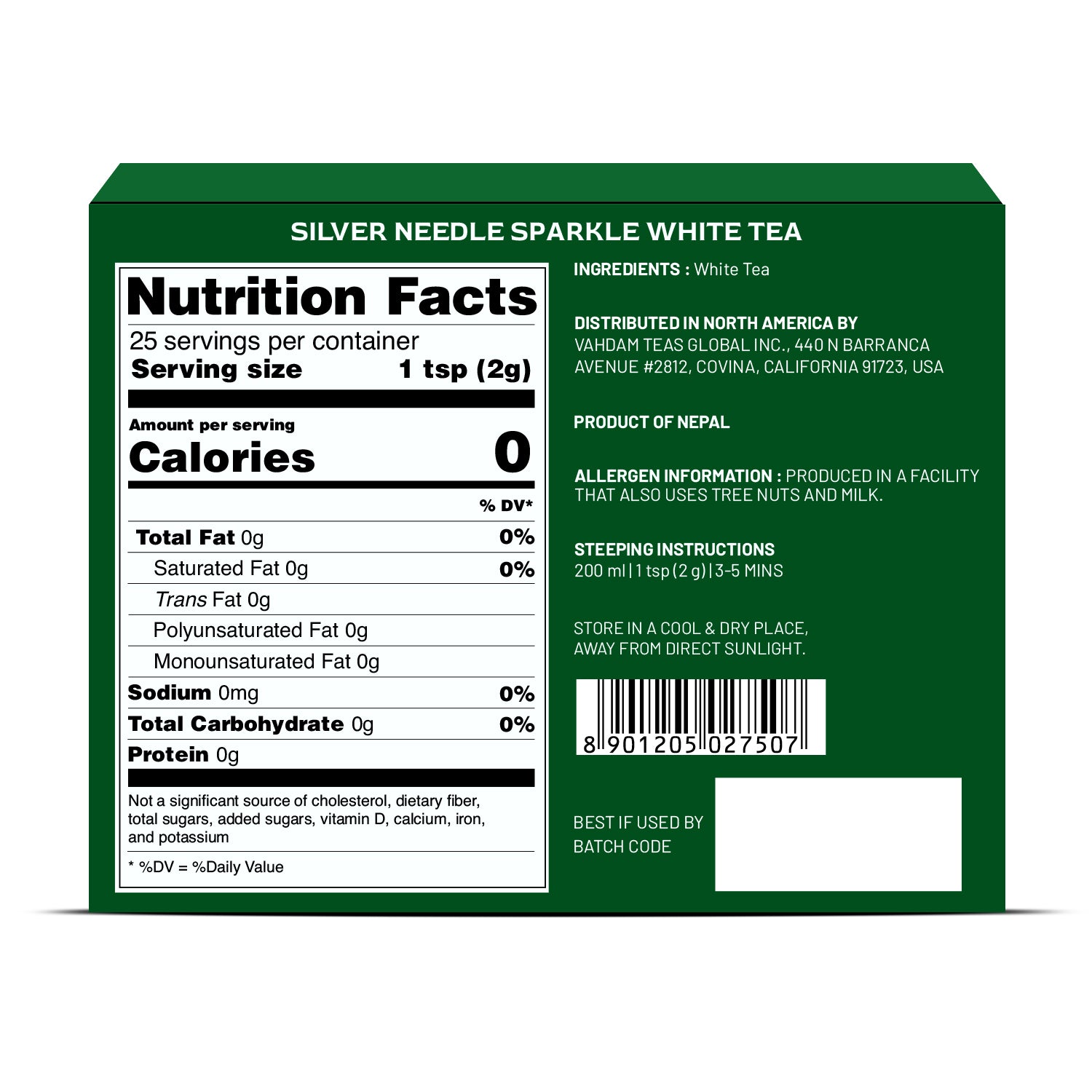 Silver Needle Sparkle White Tea, 1.76 oz
