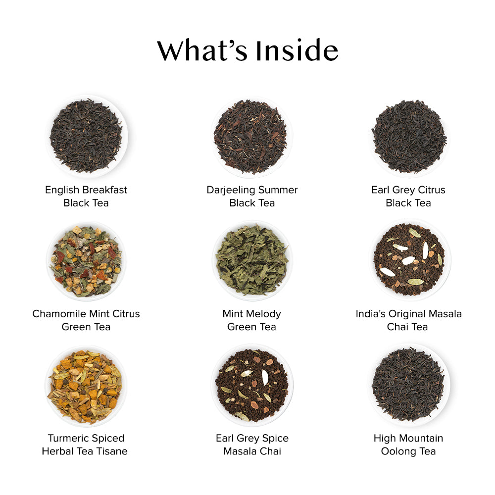 Assorted Selection Tea Sampler, 15 Variants