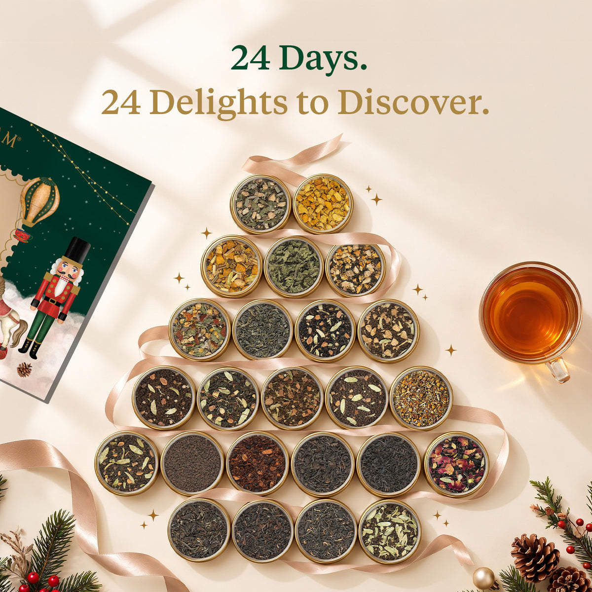 Advent Calendar Gift Set, 24 Teas