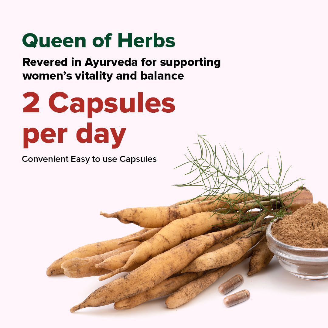 Shatavari 1000mg High Strength Capsules –  VAHDAM®