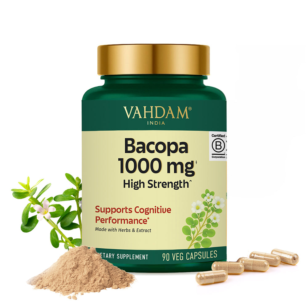 Bacopa 1000mg High Strength Capsules –  VAHDAM®