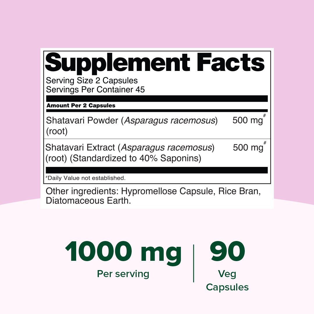 Shatavari 1000mg High Strength Capsules –  VAHDAM®
