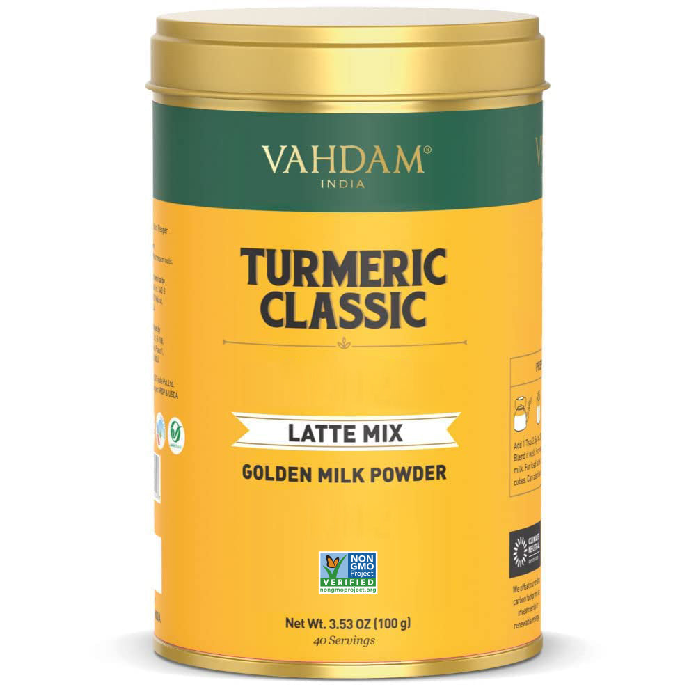 Turmeric Classic Latte (Golden Milk Powder), 3.53 oz VAHDAM® USA