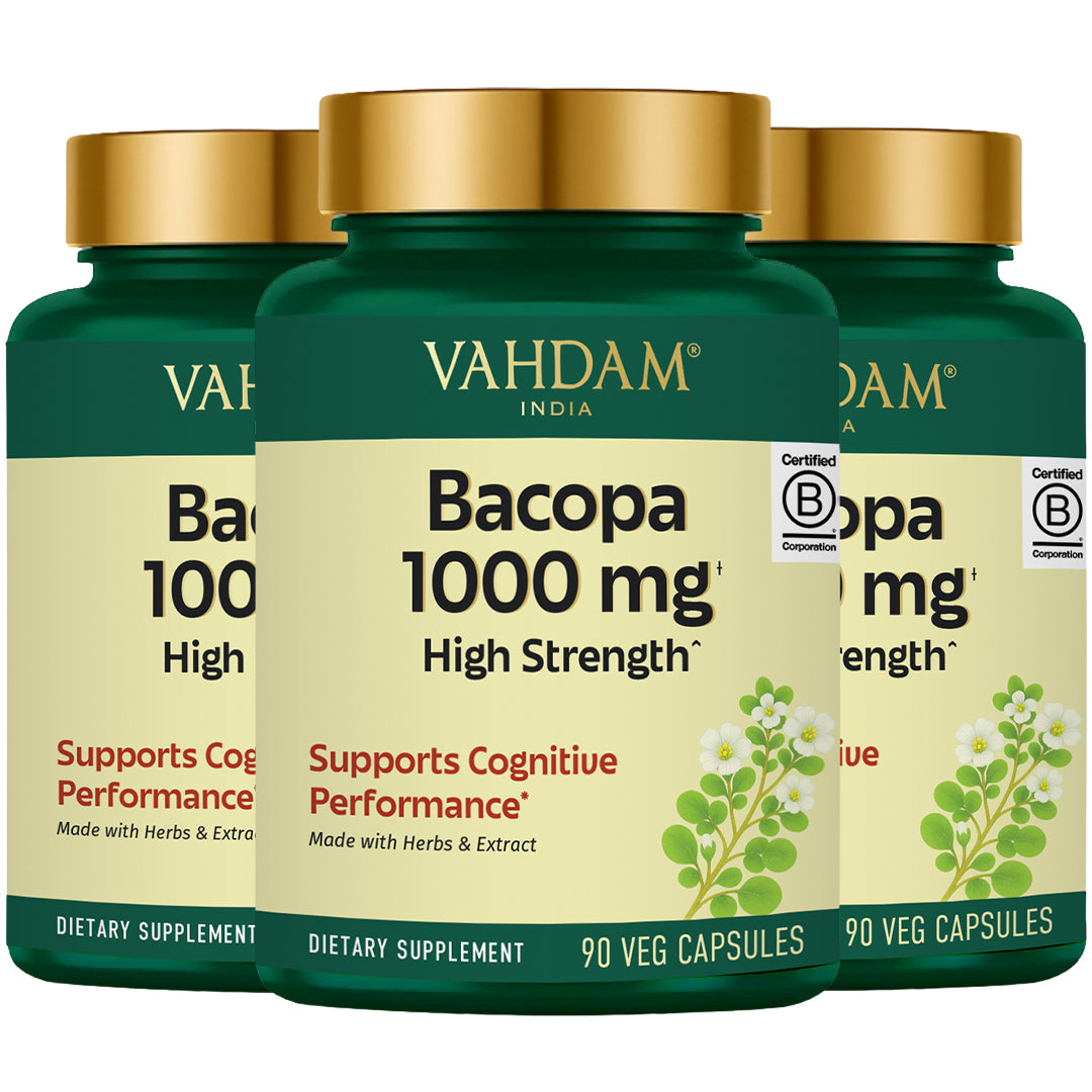 Bacopa 1000mg High Strength Capsules –  VAHDAM®