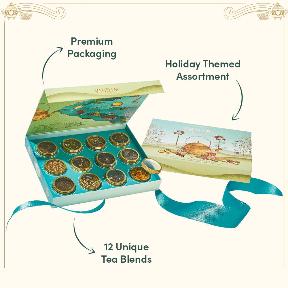 Chai Tea Assortment, Gift Set, 12 Teas