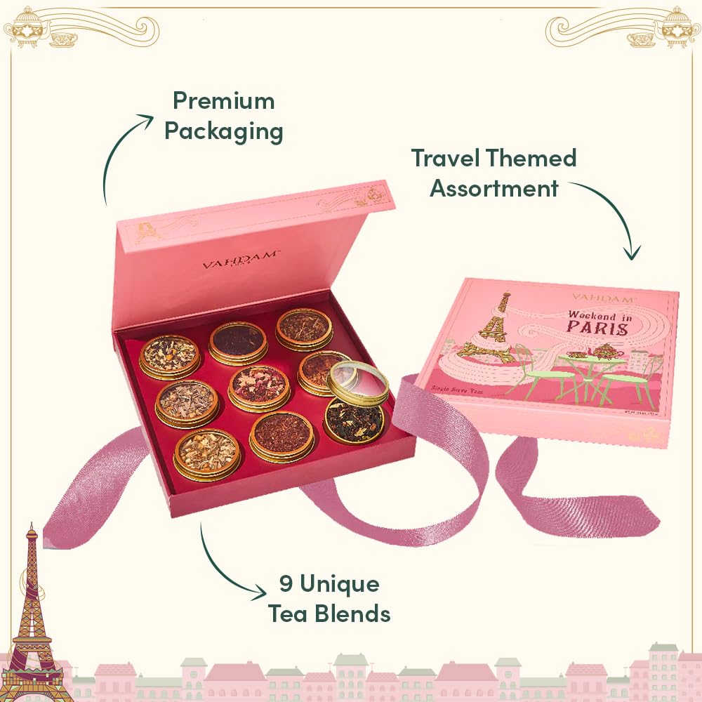 Weekend in Paris, Gift Set, 9 Teas