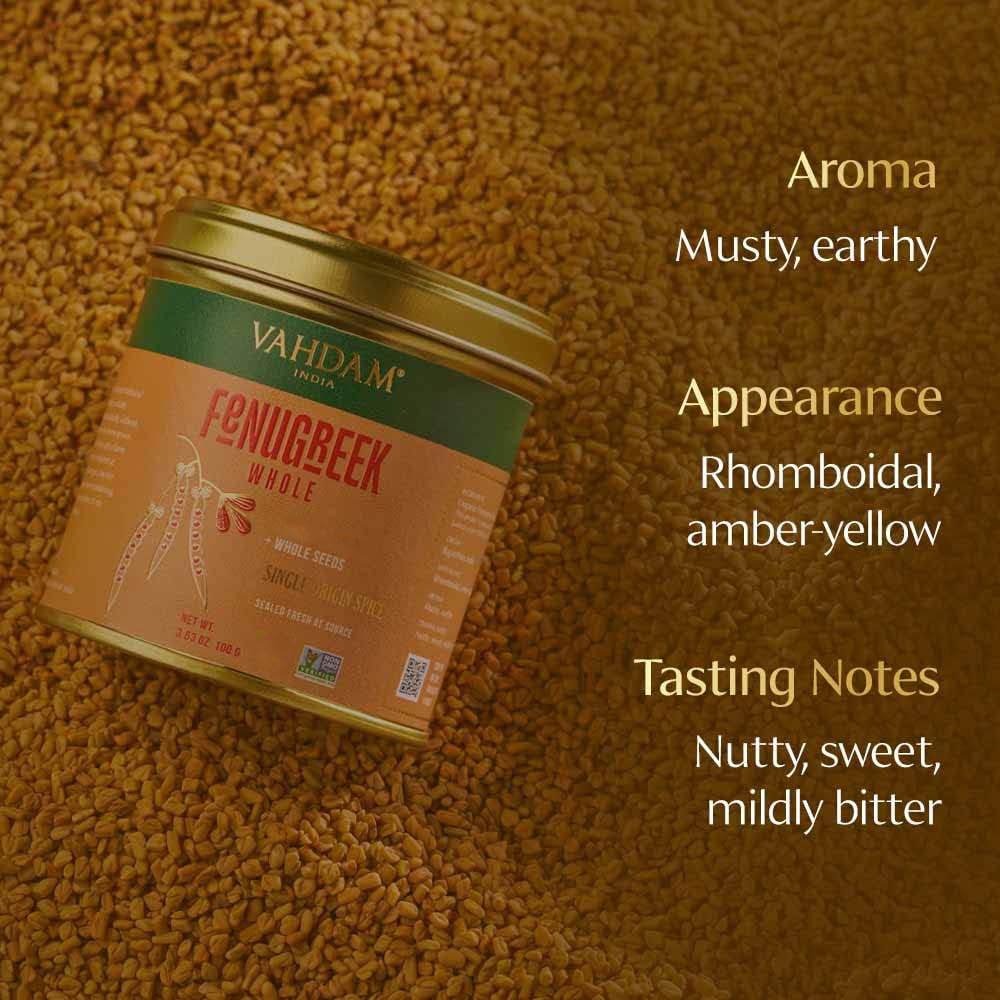 Fenugreek Whole, 3.53 Oz,100g