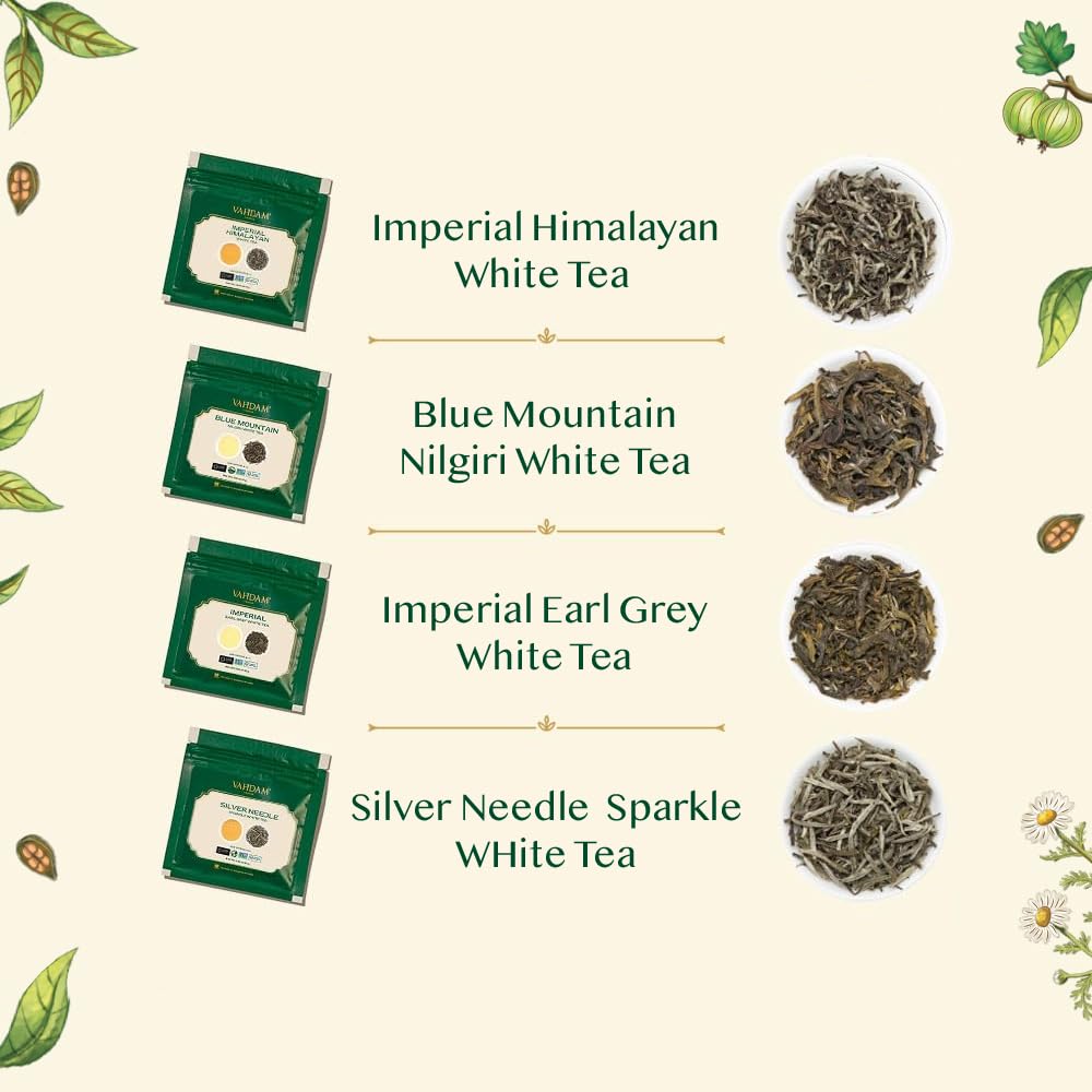 White Tea Loose Leaf Sampler – VAHDAM®