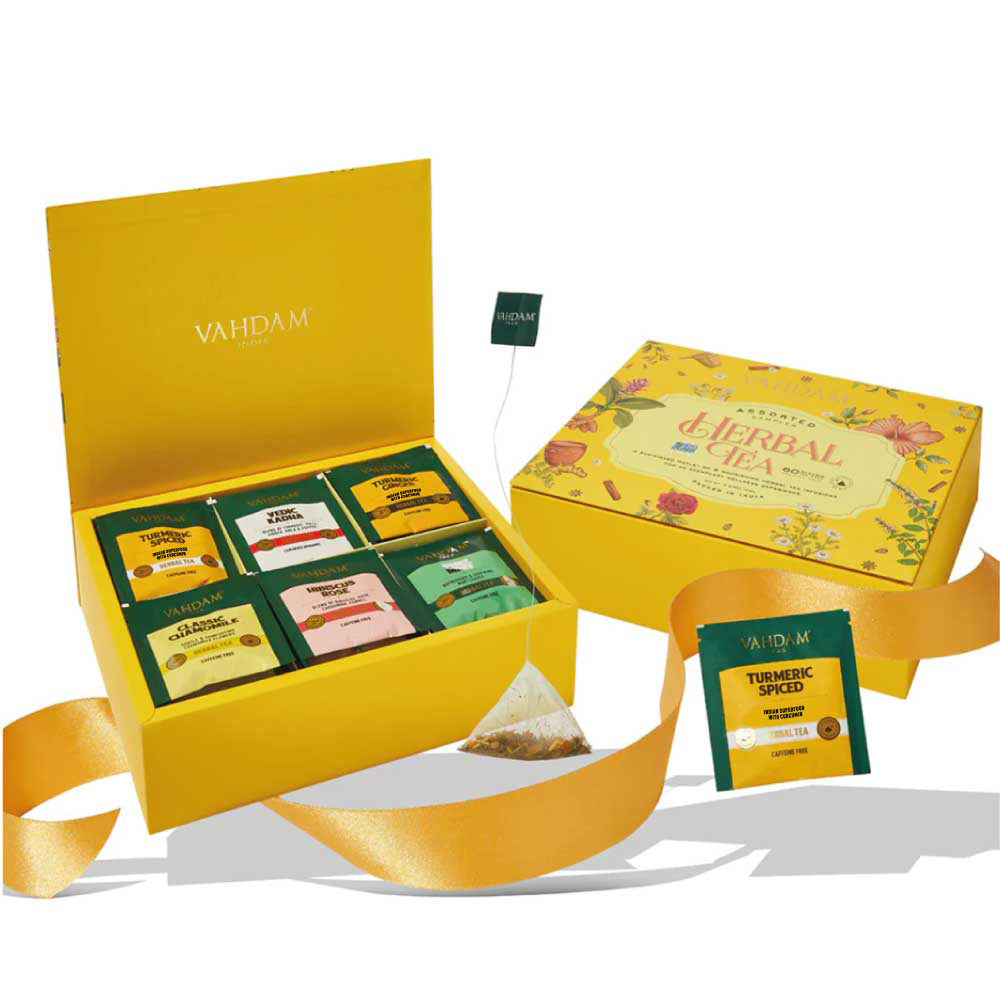 Assorted Herbal Teas Gift Set, 6 Variants - VAHDAM® USA