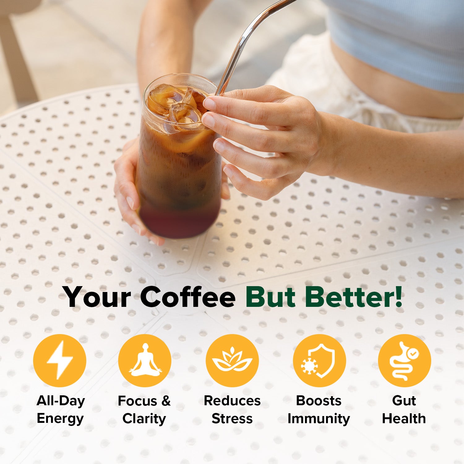 Ashwagandha Coffee for Calm Energy - 80 Servings