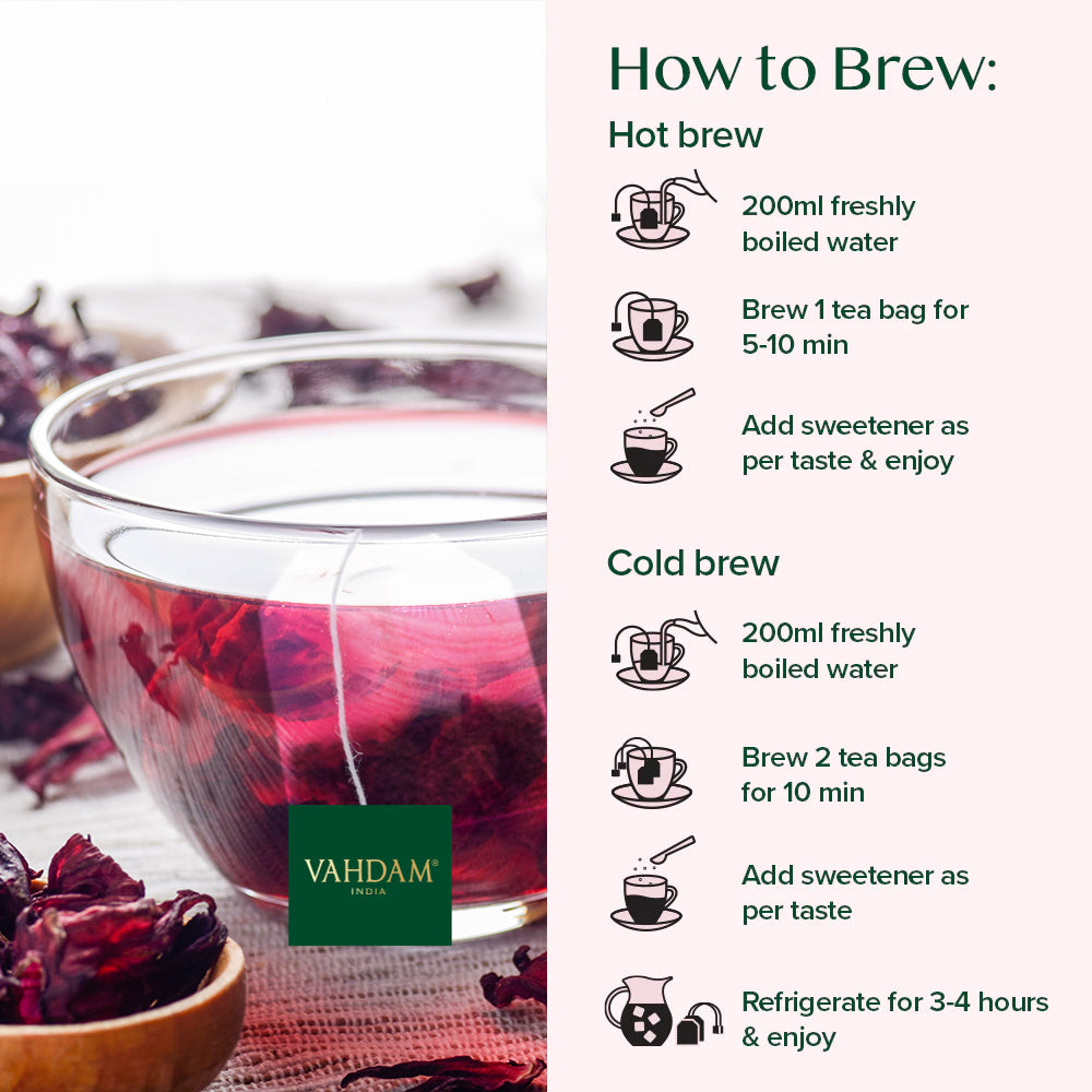 Hearty Hibiscus Herbal Tea 100 Count
