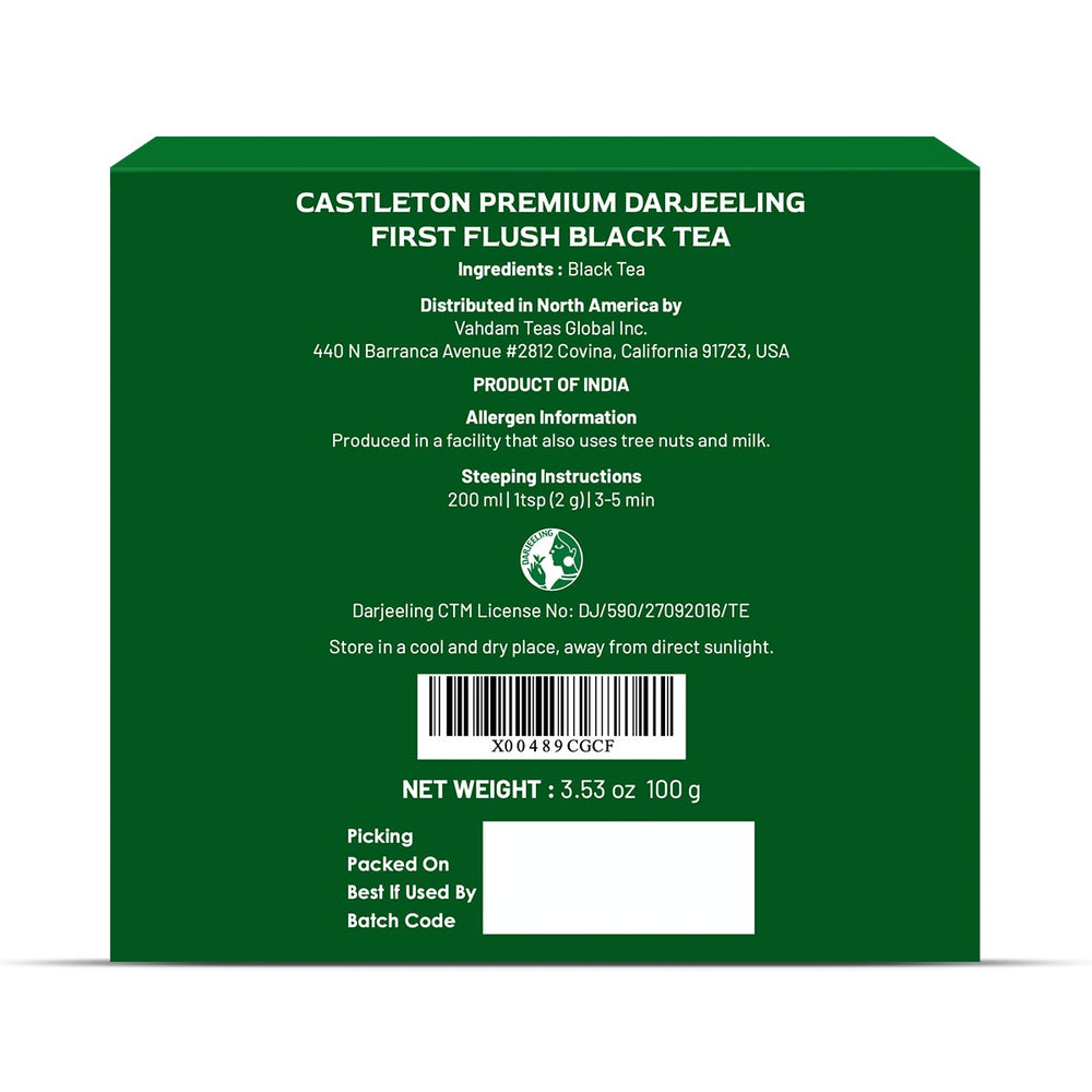 2026 Castleton Premium Darjeeling First Flush Black Tea | VAHDAM®