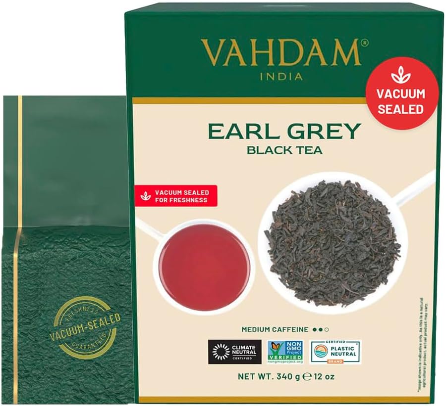 Earl Grey Citrus Black Tea 12 Oz Loose Leaf Tea VAHDAM® USA