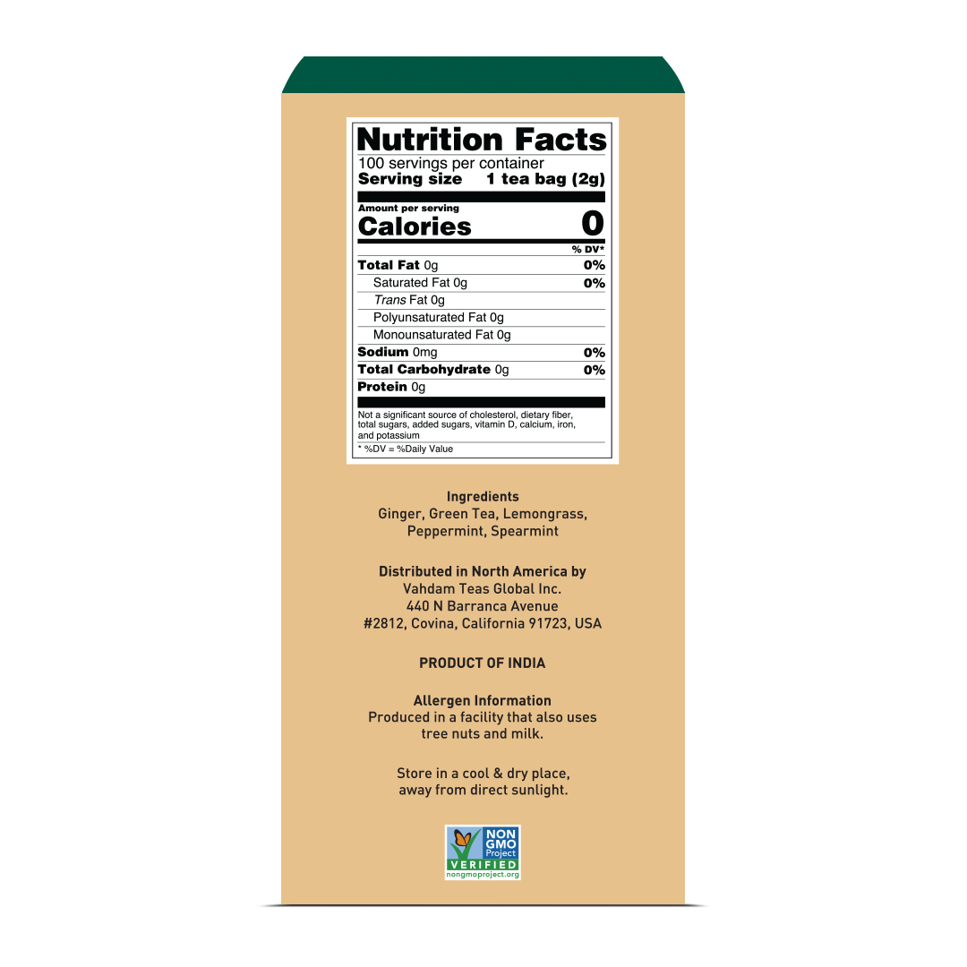 Ginger Mint Green Tea, 100 Count