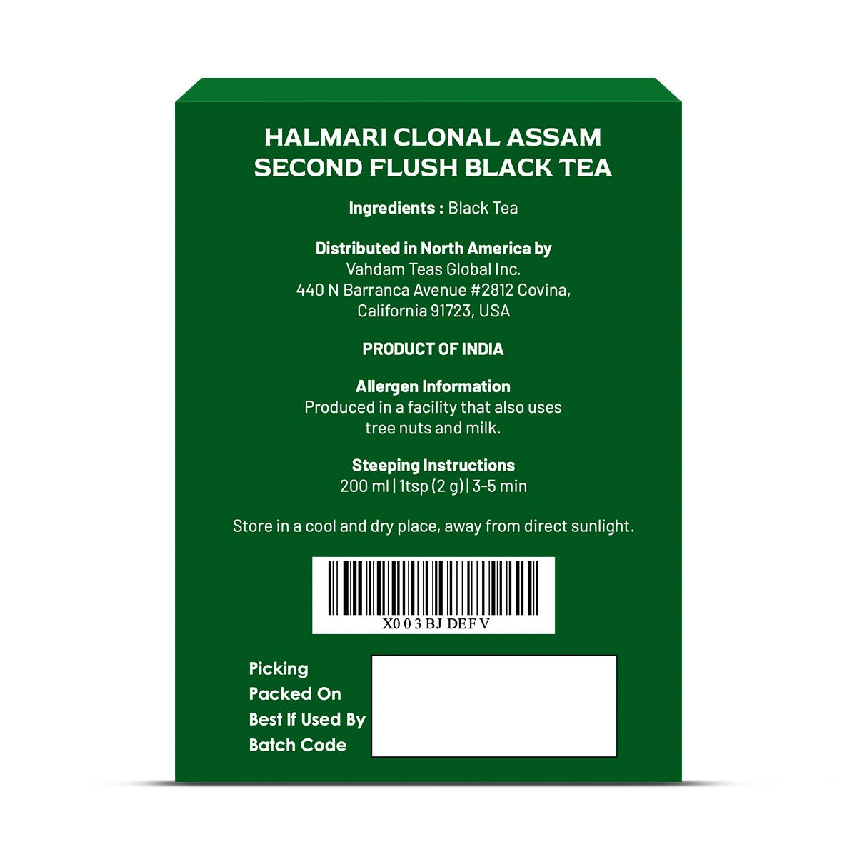 2025 Halmari Clonal Assam Second Flush Black Tea 533