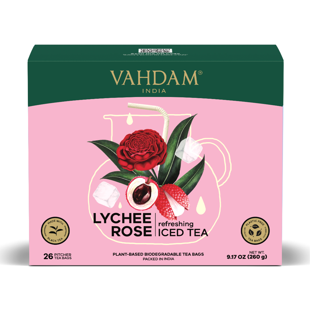 Lychee Rose Iced Tea | 26 Pitcher Tea Bags