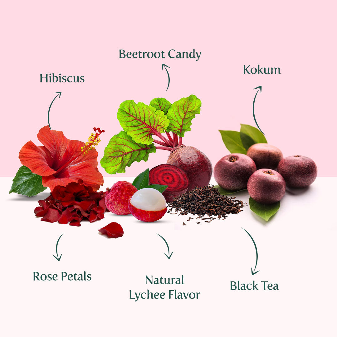 Lychee Rose Iced Tea | 26 Pitcher Tea Bags, Image 4