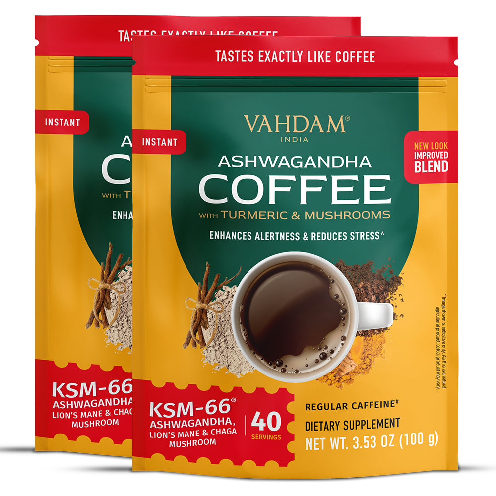 VAHDAM, Ashwagandha Coffee 3.53oz, 100g (Pack of 2)
