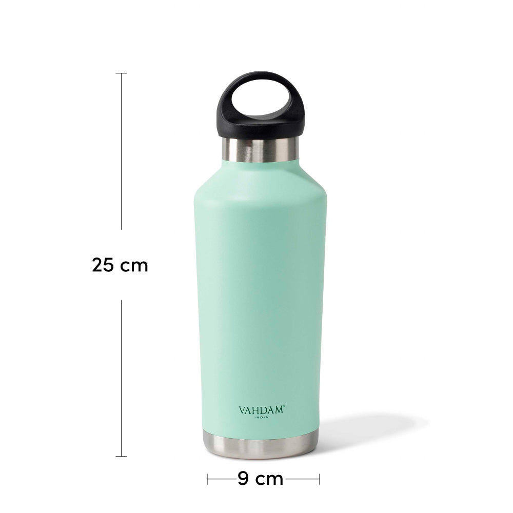 Triple-Insulated Stainless Steel Water Bottle (set of 2) 17 Ounce, Sleek  Insulated Water Bottles, Keeps Hot and Cold, 100% Leakproof Lids,  Sweatproof