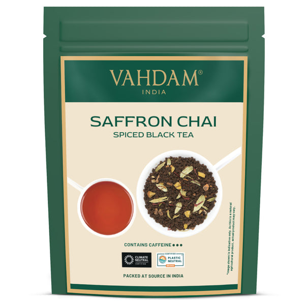 Saffron Masala Chai Tea | Loose Leaf - 3.53 Oz | Vahdam Teas