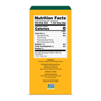 Turmeric Ginger Herbal Tea Tisane, 100 Count