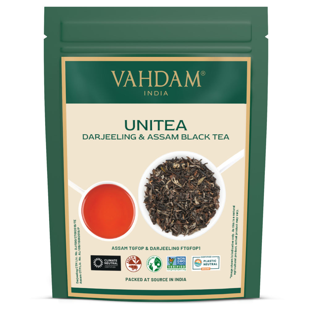 Unitea Black Tea Blend of Darjeeling & Assam, 12 oz | Loose Leaf | VAHDAM®