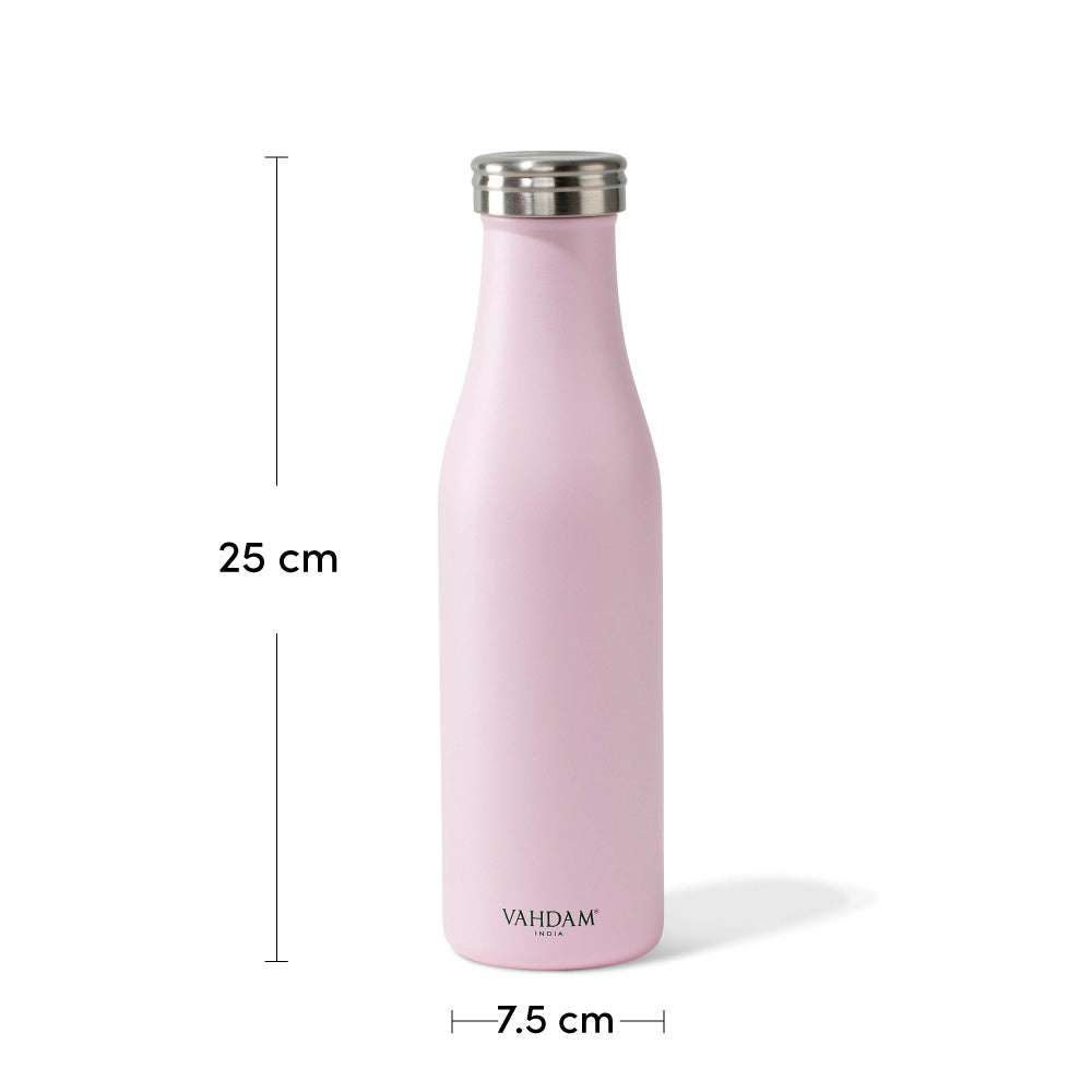 Verve Bottle Insulated (Blush Pink) - VAHDAM® USA