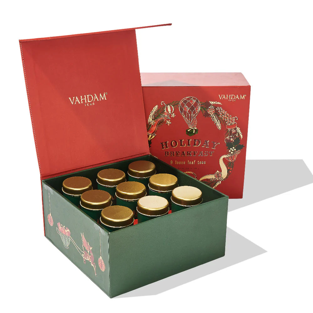 Christmas Holiday Breakfast, Gift Set, 9 Teas