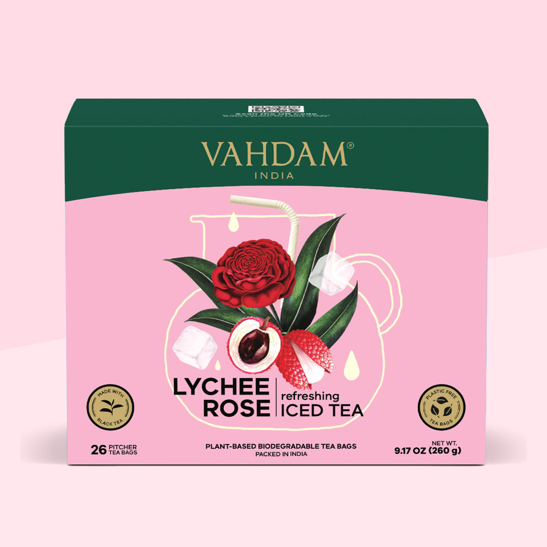 Lychee Rose Iced Tea | 26 Pitcher Tea Bags, Image 1