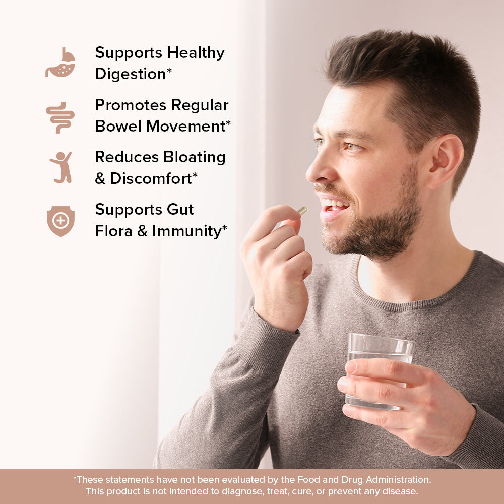 Psyllium Husk 1820mg Capsules with Probiotics – VAHDAM®