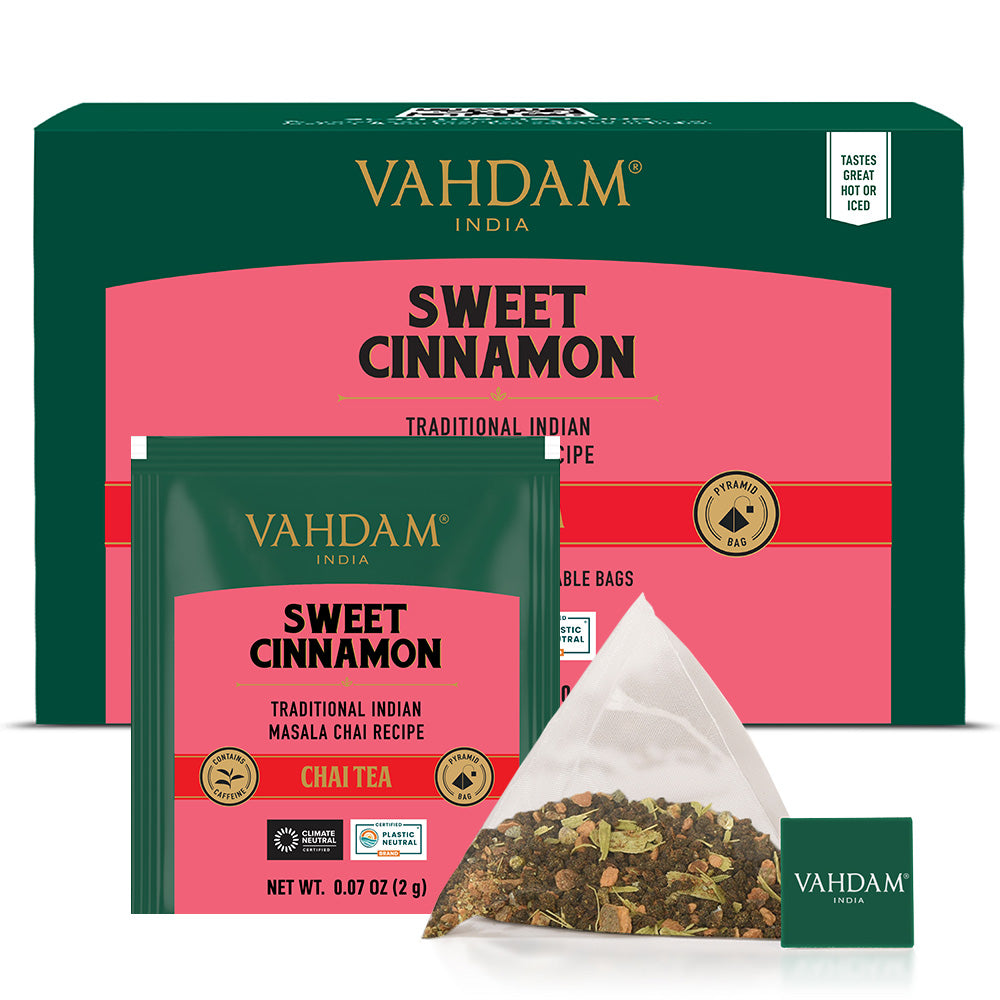 Sweet Cinnamon Masala Chai Tea, 30 Count