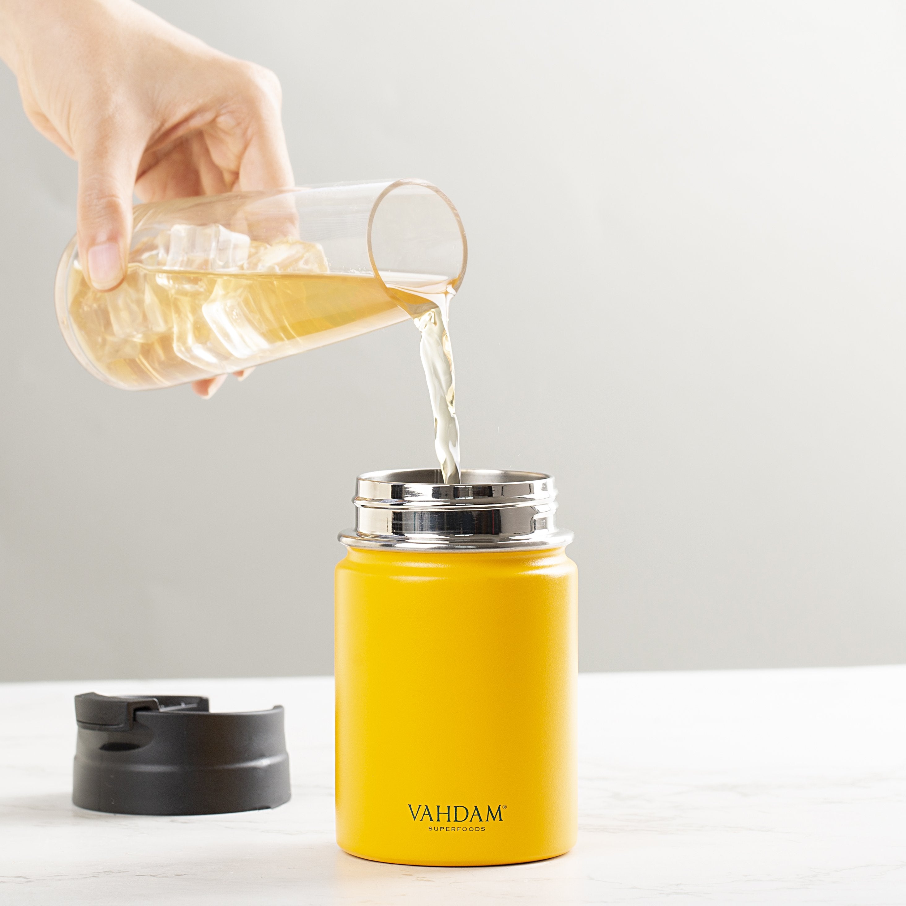 Vitality Flip Bottle Insulated (Yellow), Image 3