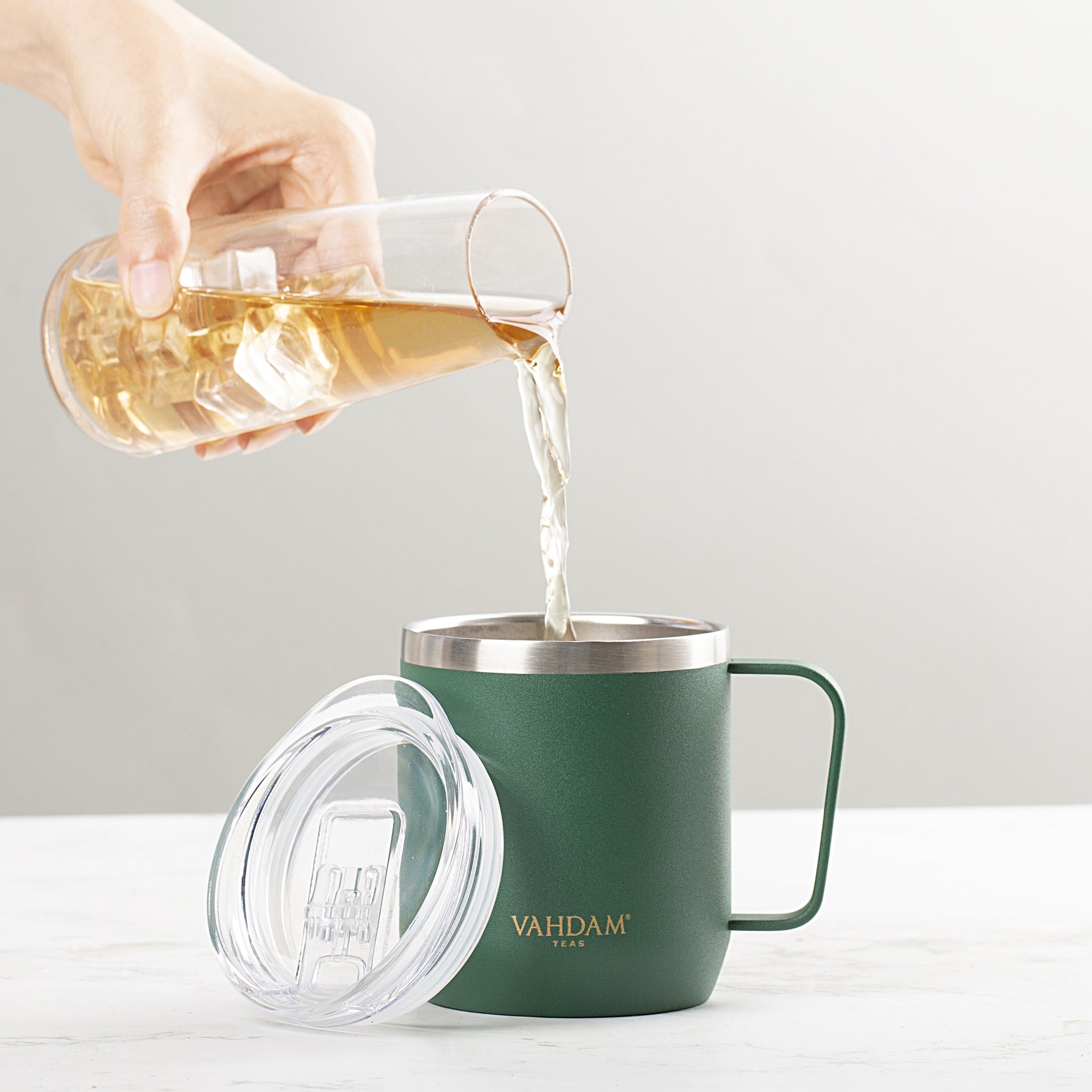 Green Metal Camping Mug