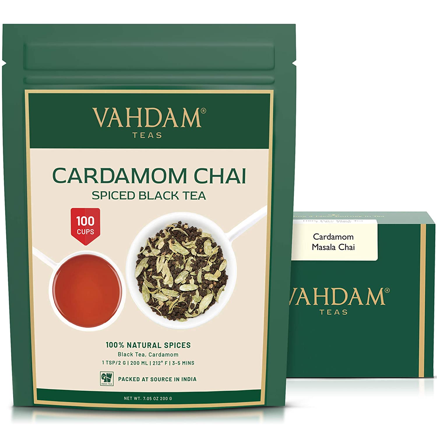 Quik Tea Cardamom Chai Teabags (72) - Indian Eats