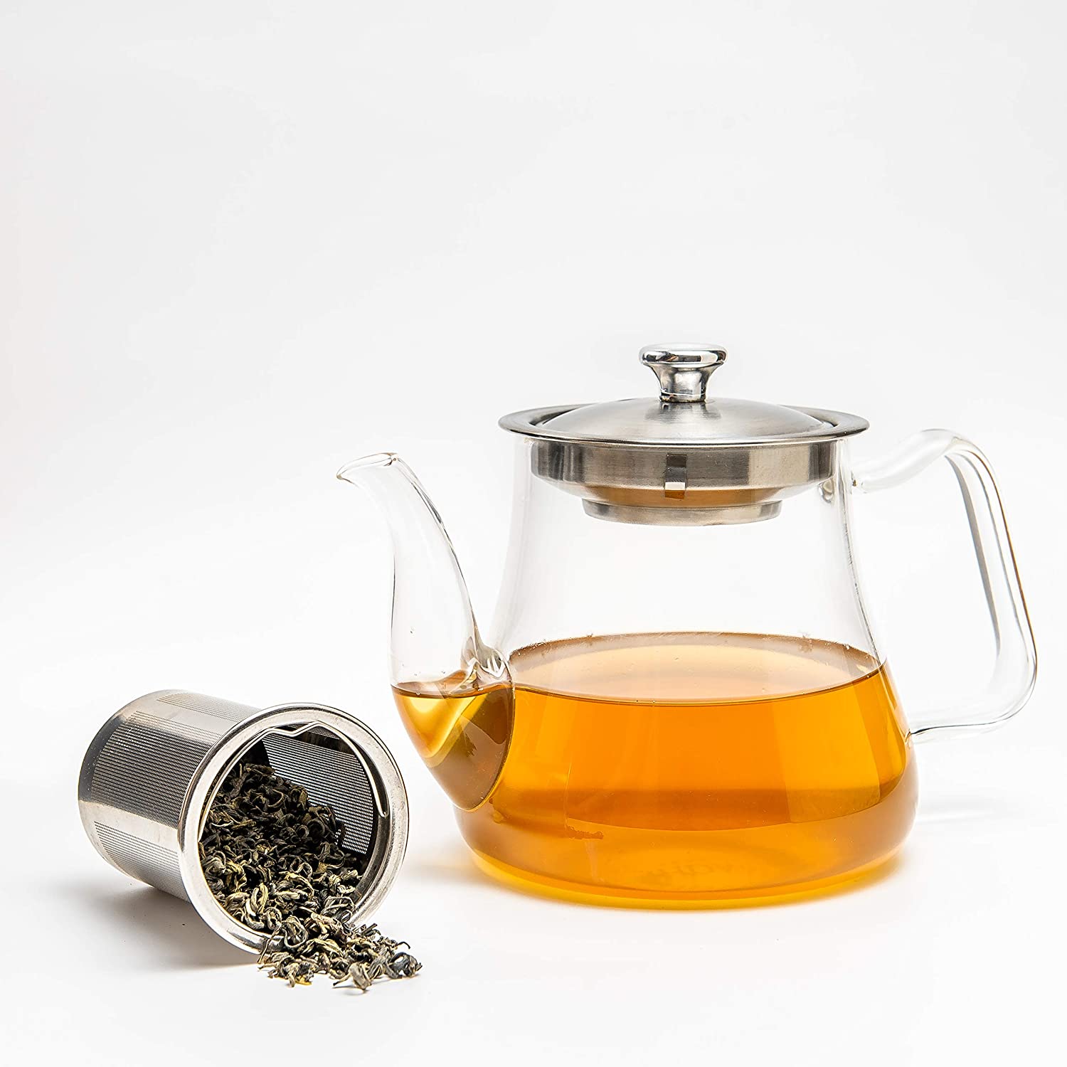 Buy Glass Tea Pot with Infuser Online @ Best Price - VAHDAM® USA