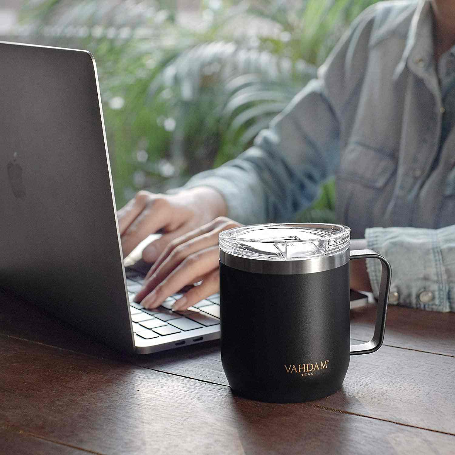 Drift Mug Insulated (Black) - VAHDAM® USA