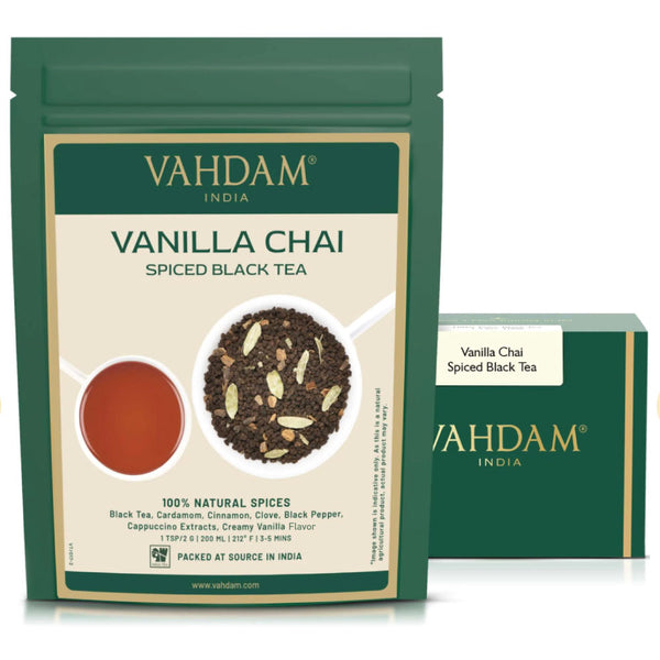 Vanilla Spiced Masala Chai Loose Leaf Tea 3.53 Oz VAHDAM® USA