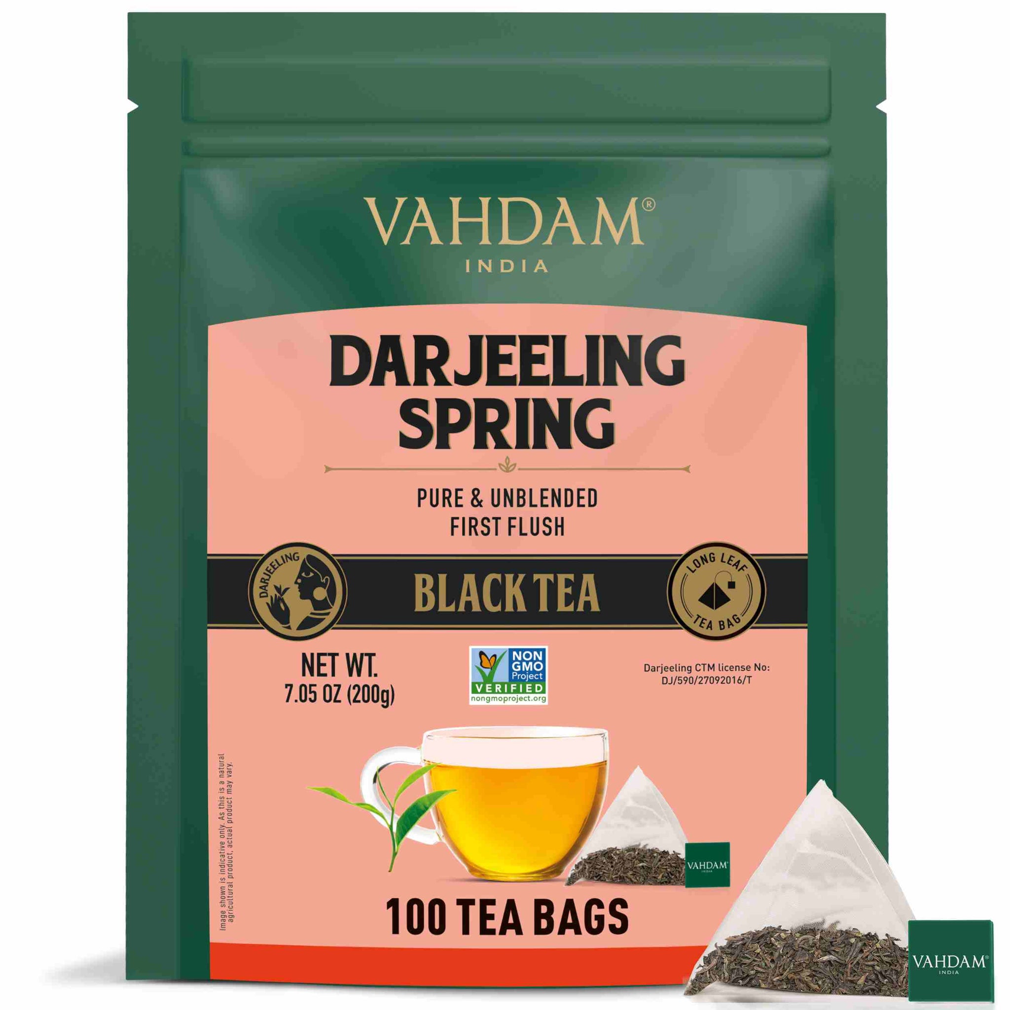 Single Estate Darjeeling Tea First Flush Pyramid Bags  getmyteacom